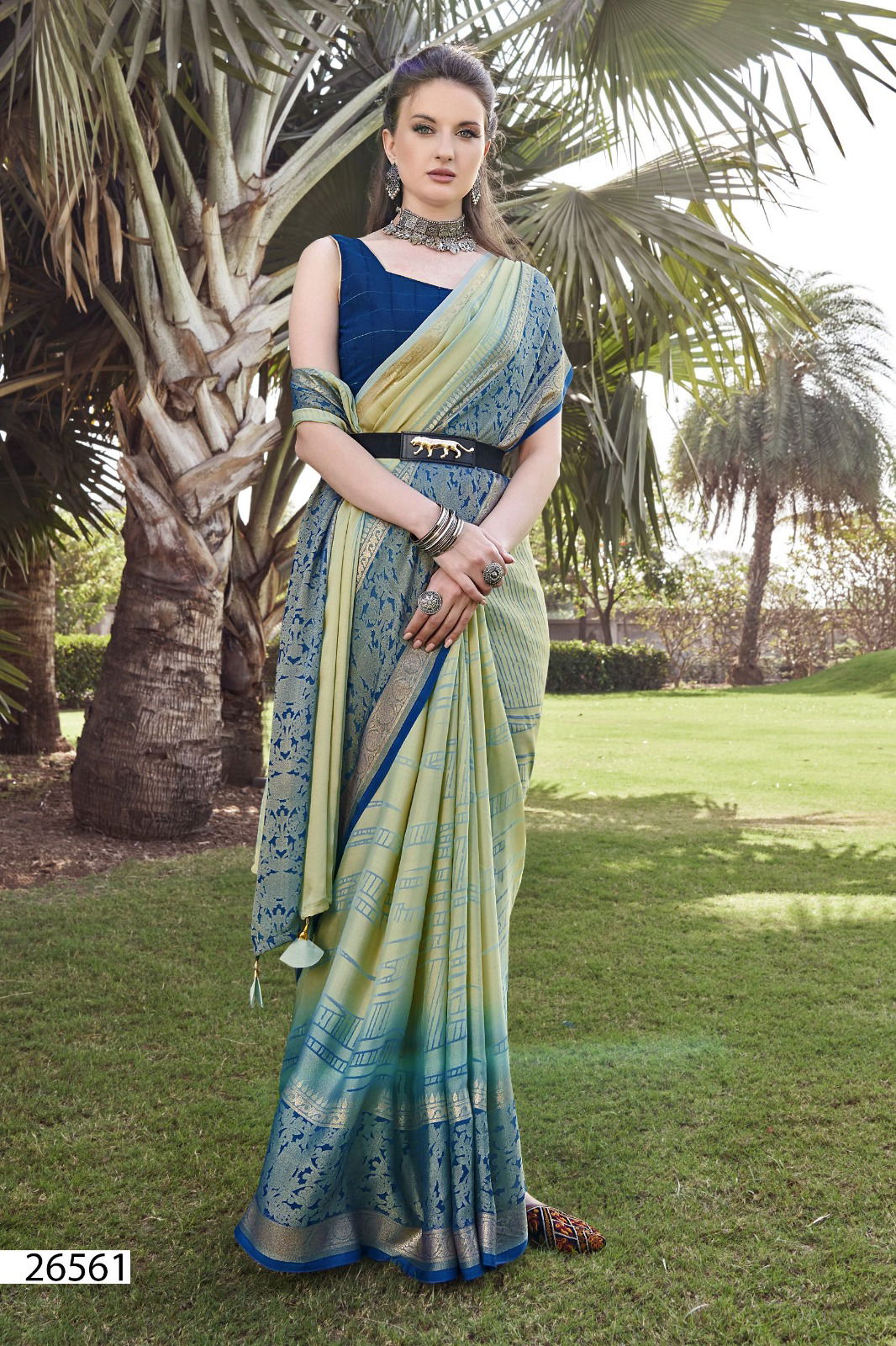 Ruhika By Vallabhi Brasso Printed Designer Sarees Wholesale Shop In Surat